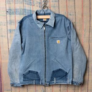 Upcycled carhartt detroit jacket reconstructed